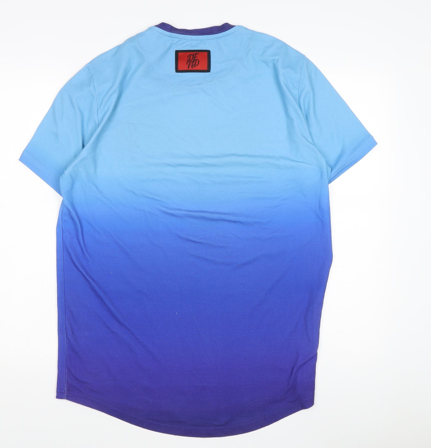 DFND Men's Blue Graphic Print T-Shirt Size L