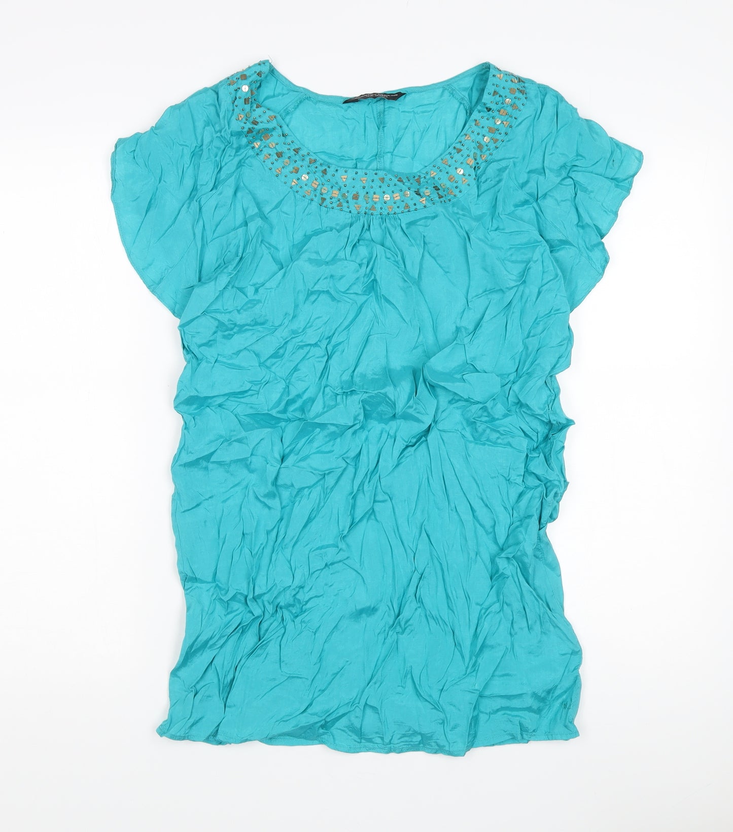 Dorothy Perkins Women's Blue Blouse Size 10