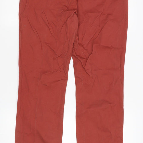 Cotton Traders Women’s Red Straight Trousers Size 14