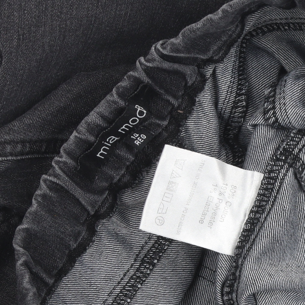 Mia Moda Women's Black Jegging Trousers - Size L