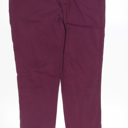 Mia Moda Women's Purple Skinny Trousers, Size 14
