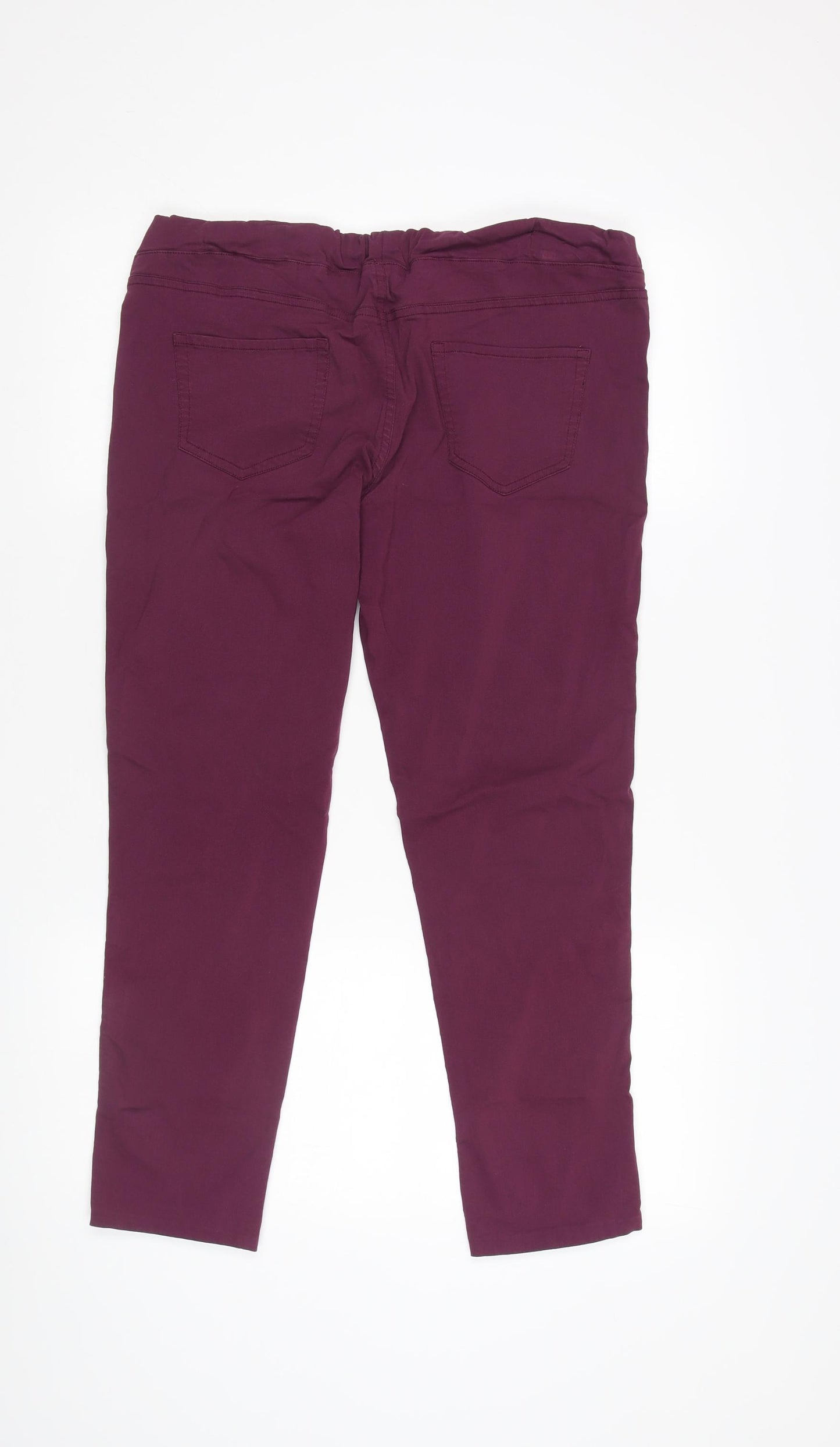 Mia Moda Women's Purple Skinny Trousers, Size 14