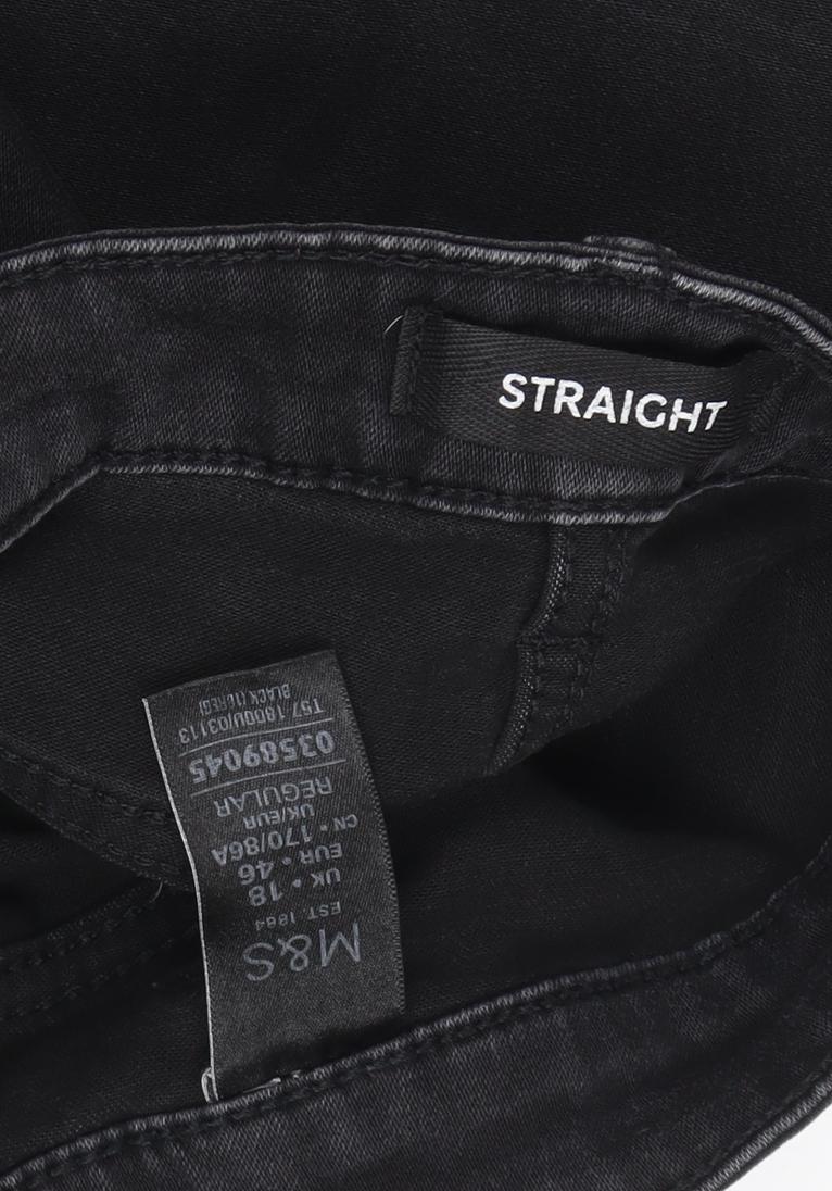 Marks and Spencer Women's Black Straight Jeans Size 18