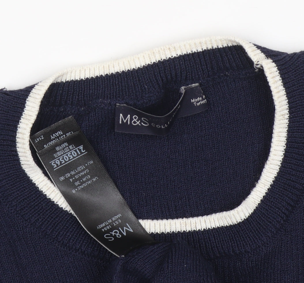 Marks and Spencer Women's Blue Pullover Jumper