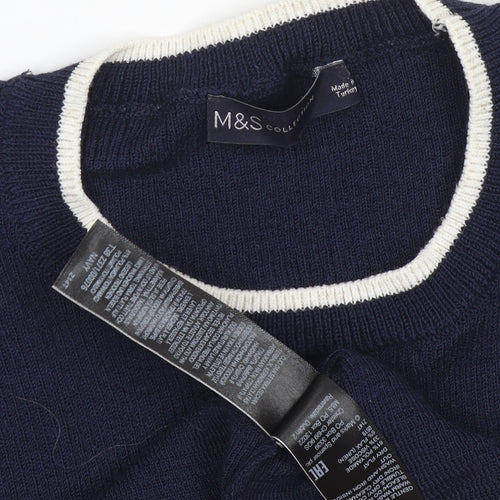 Marks and Spencer Women's Blue Pullover Jumper