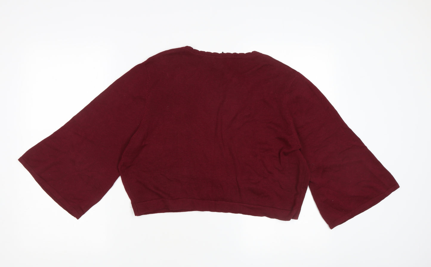 Lindy Bop Women's Red Wrap Jumper XL