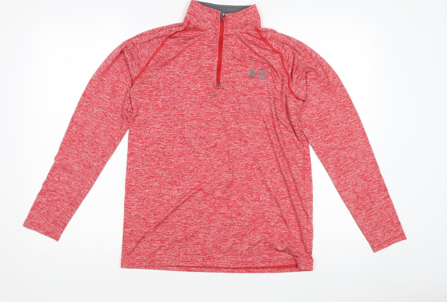 Under Armour Men's Red Long Sleeve Activewear Top L