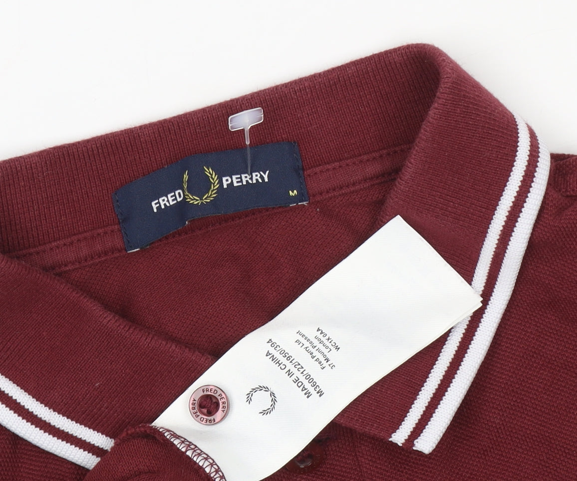 Fred Perry Men's Red Polo M