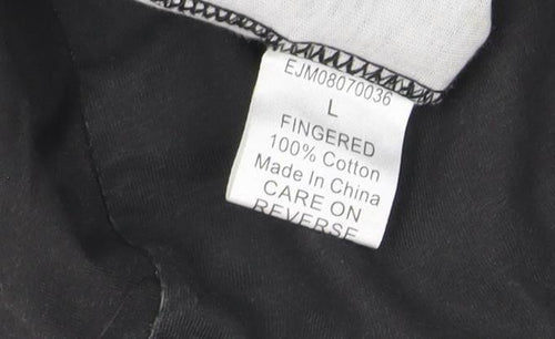 Elvis & Jesus Men's Black Music Graphic T-Shirt, L, Studded Accents