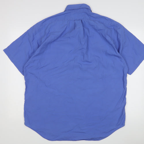 Ralph Lauren Men's Blue Short Sleeve Shirt L