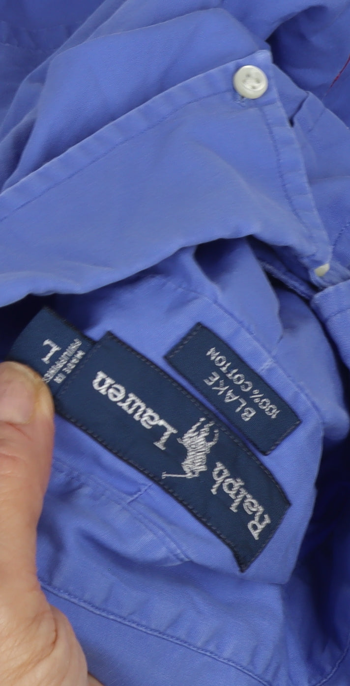 Ralph Lauren Men's Blue Short Sleeve Shirt L