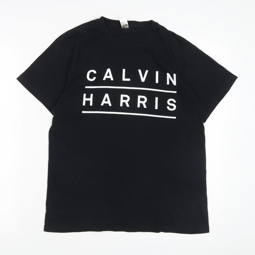 Roly Calvin Harris Black Music T-Shirt, Unisex M