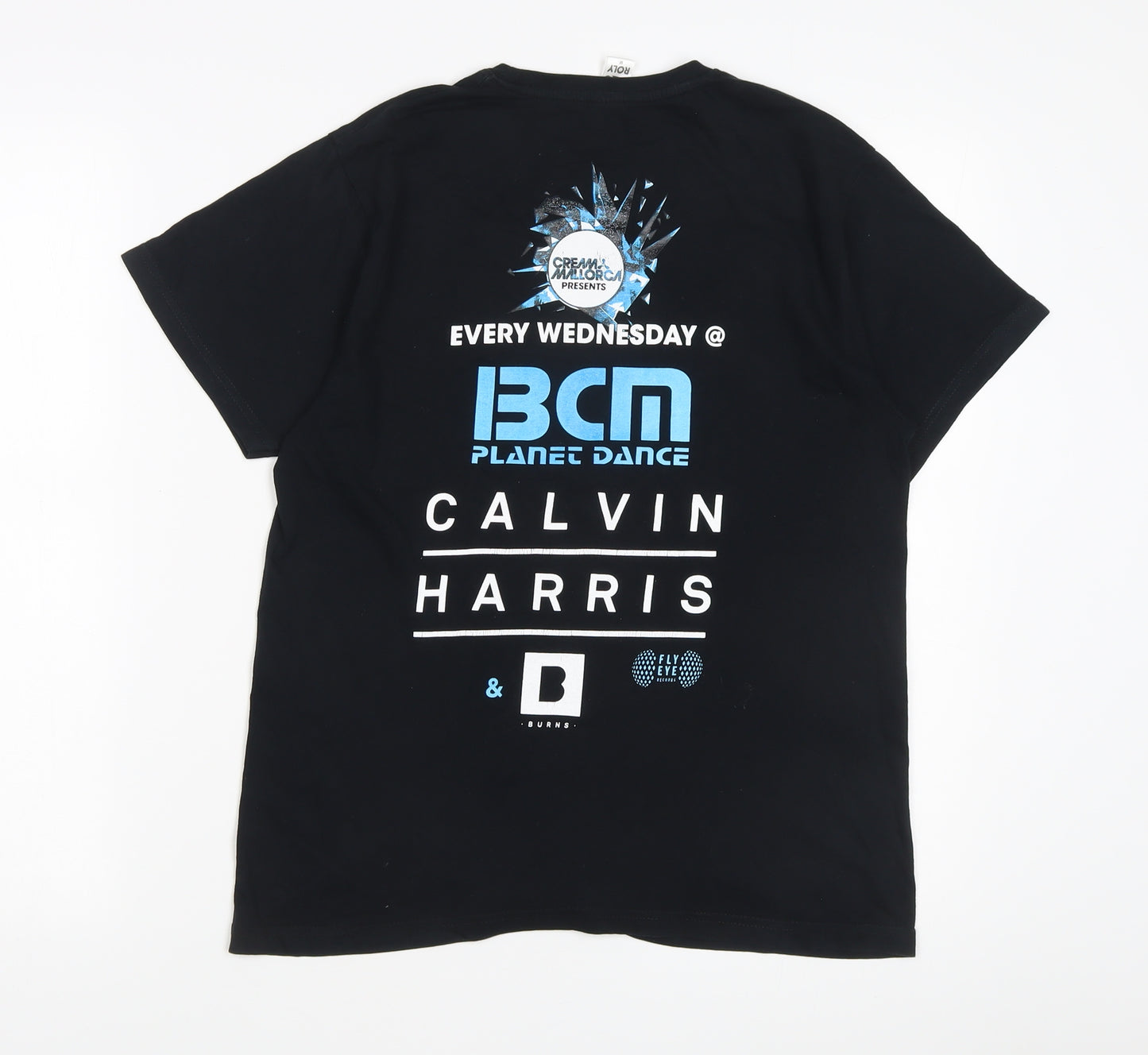 Roly Calvin Harris Black Music T-Shirt, Unisex M