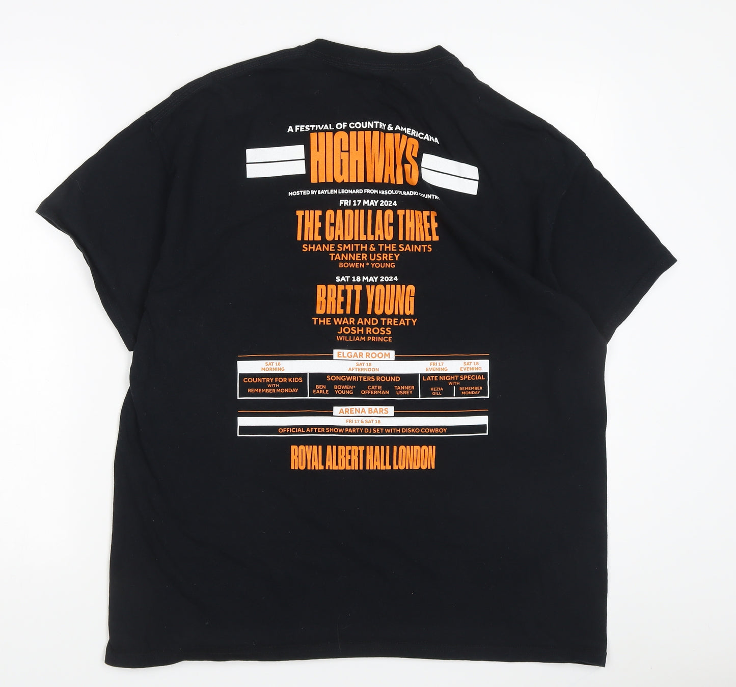 Gildan Men's Black XL Music Concert T-Shirt