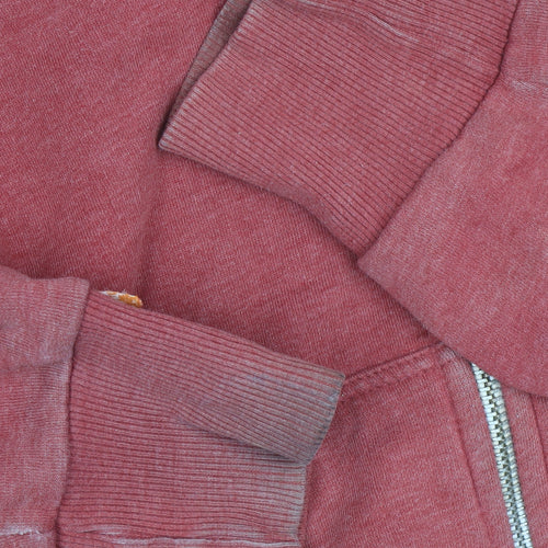 Superdry Men's Red Full Zip Hoodie - Medium