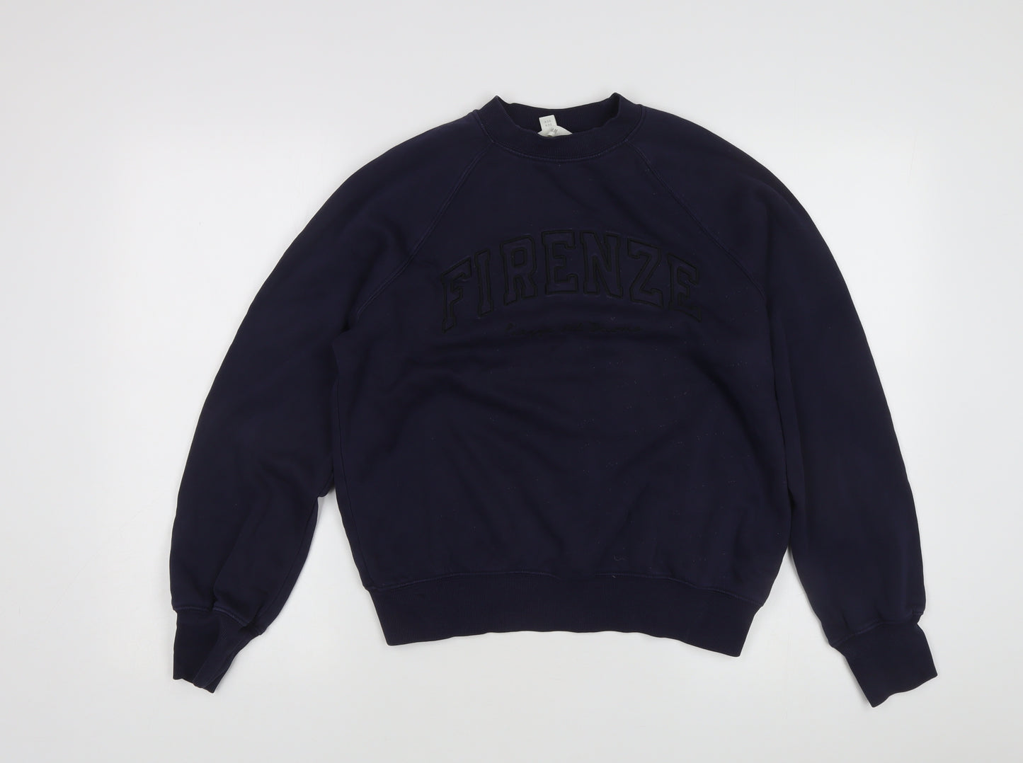H&M Blue Unisex Firenze Sweatshirt, Size 14