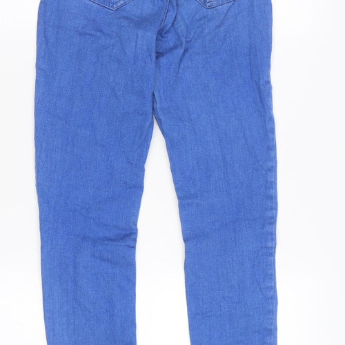 Select Women's Blue Skinny High-Rise Distressed Jeans
