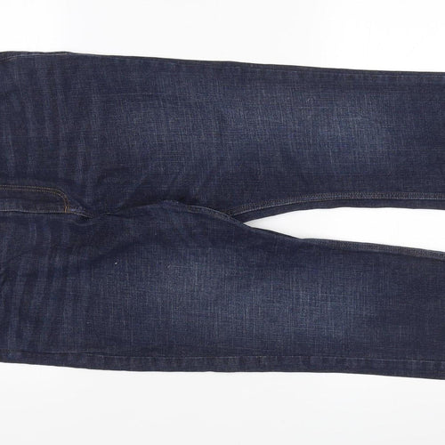 Marks and Spencer Women's Blue Flared Crop Jeans Size 14