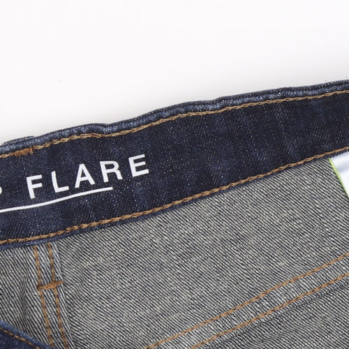 Marks and Spencer Women's Blue Flared Crop Jeans Size 14