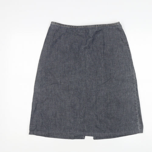 Divided Women's Blue Denim Skirt, M, Knee Length