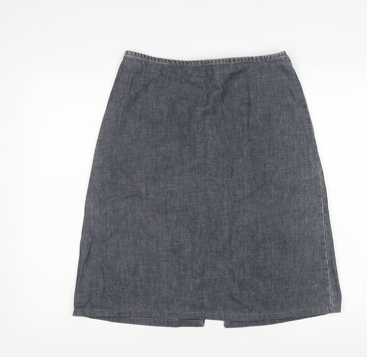 Divided Women's Blue Denim Skirt, M, Knee Length