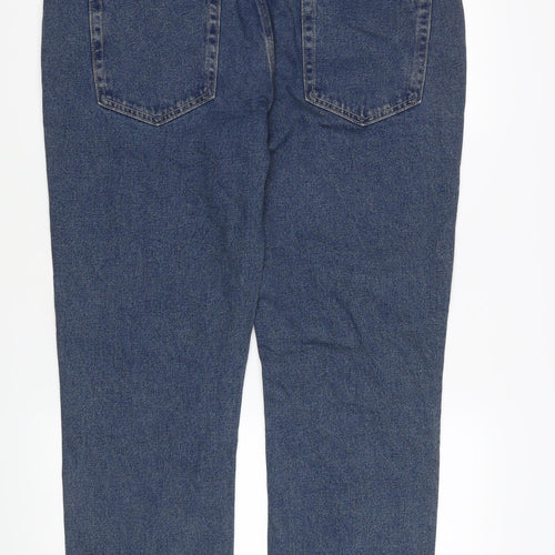 George Men's Straight Blue Jeans - Size 38 Regular Fit