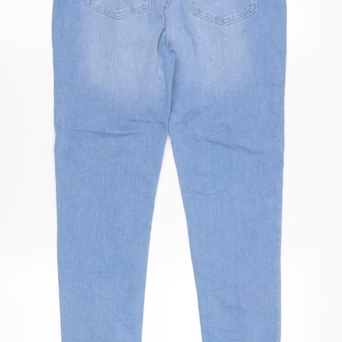 Denim Co. Women's Blue Jegging Skinny Elastic Waist Trousers
