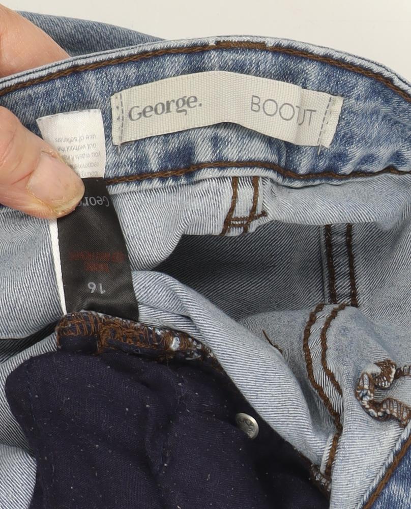 George Women's Blue Bootcut Jeans Size 16