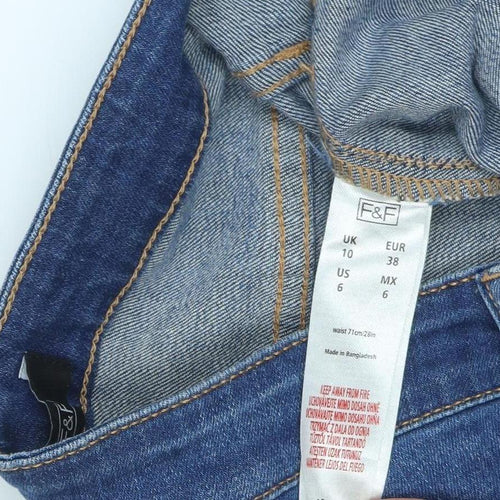F&F Women's Blue Skinny Jeans Size 10