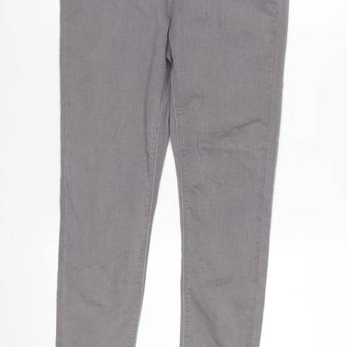 Peacocks Women's Grey Skinny Mid Rise Jeans Size 10