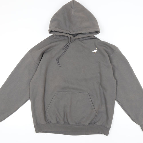 G&G Men's Grey Pullover Hoodie, Size L