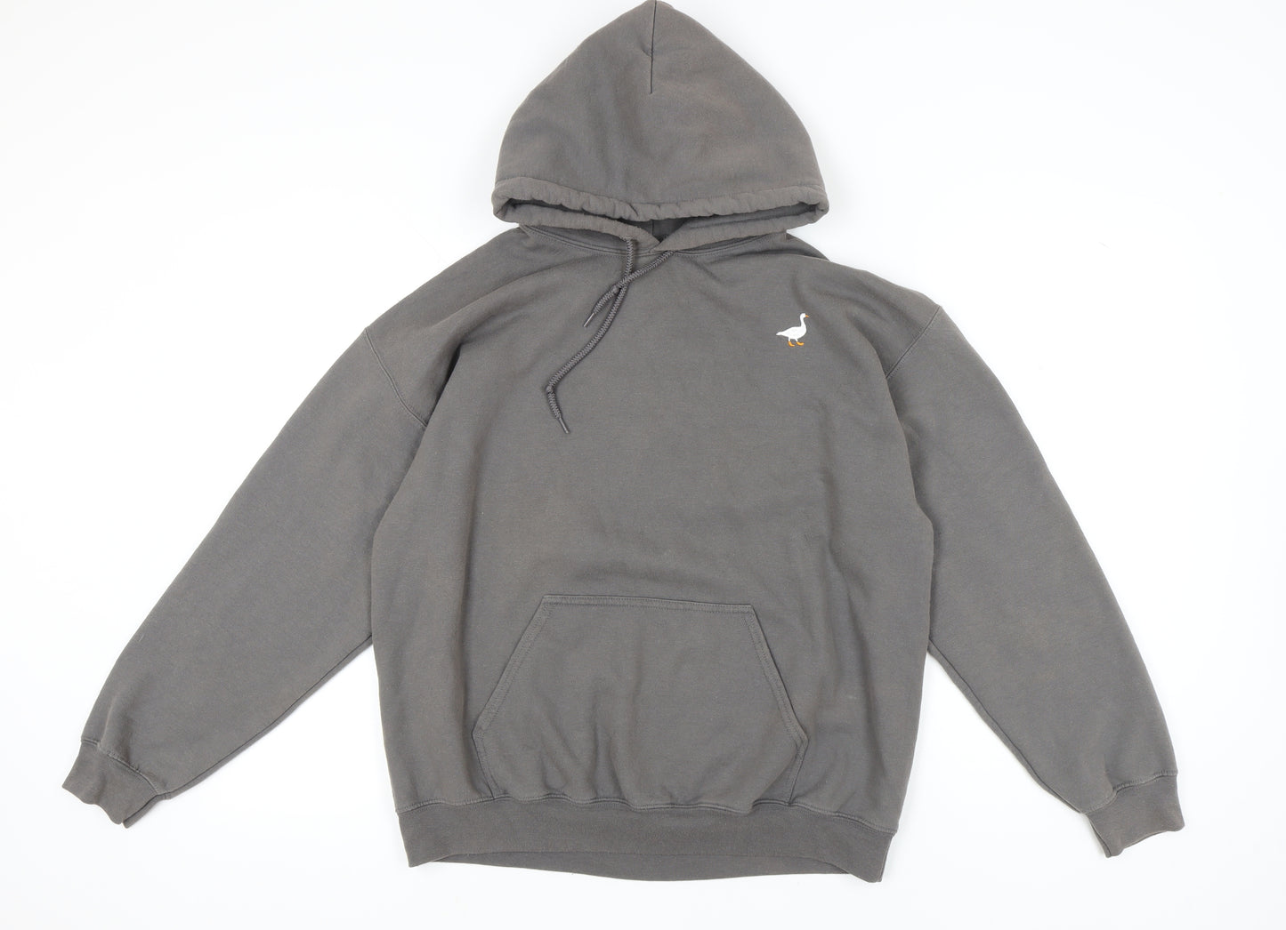 G&G Men's Grey Pullover Hoodie, Size L