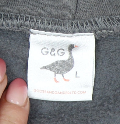 G&G Men's Grey Pullover Hoodie, Size L