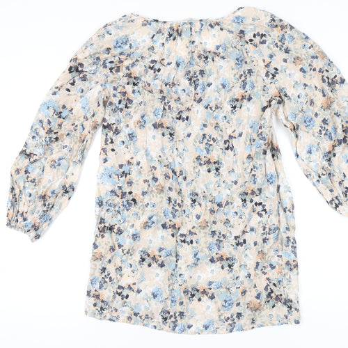 H&M Women's Floral Shift Dress, Size S, Multicoloured