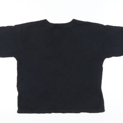 Champion Women's Black T-Shirt Small Crew Neck