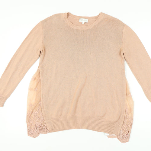 Apricot Women's Beige Pullover Jumper Size 10