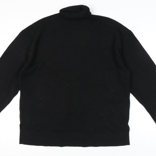 Marks and Spencer Women's Black Roll Neck Jumper