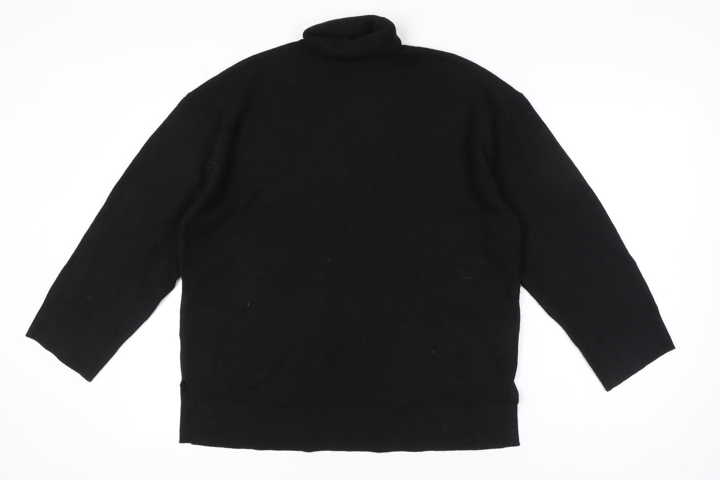 Marks and Spencer Women's Black Roll Neck Jumper