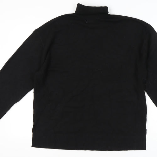 Marks and Spencer Women's Black Roll Neck Jumper