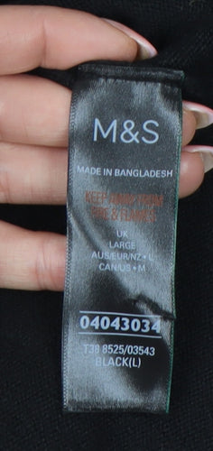 Marks and Spencer Women's Black Roll Neck Jumper