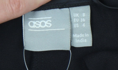 ASOS Women's Black Trousers Size 8 New