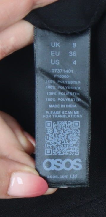 ASOS Women's Black Trousers Size 8 New