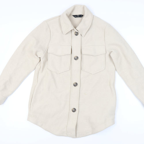 F&F Women's Beige Mid-Length Jacket, Size S, Casual