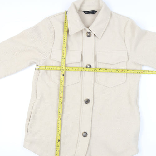 F&F Women's Beige Mid-Length Jacket, Size S, Casual