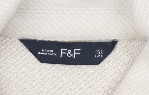 F&F Women's Beige Mid-Length Jacket, Size S, Casual
