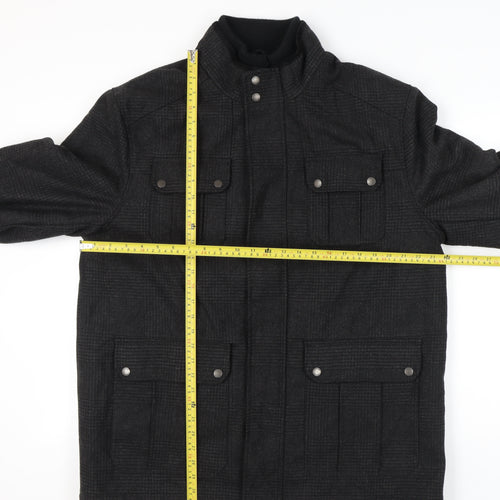 Lincoln Men's Black XL Check Jacket