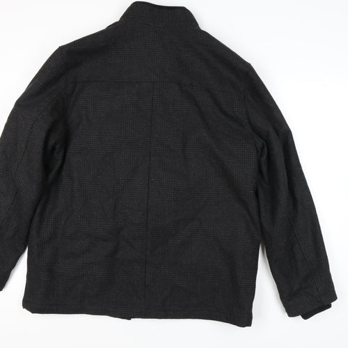 Lincoln Men's Black XL Check Jacket