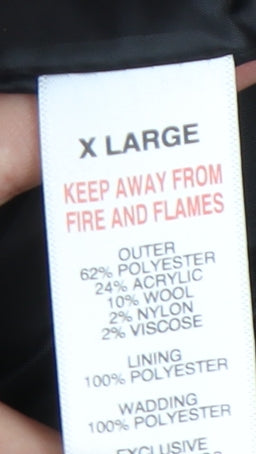 Lincoln Men's Black XL Check Jacket