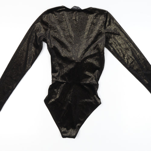 Miss Selfridge Women’s Black Velvet Bodysuit UK 6