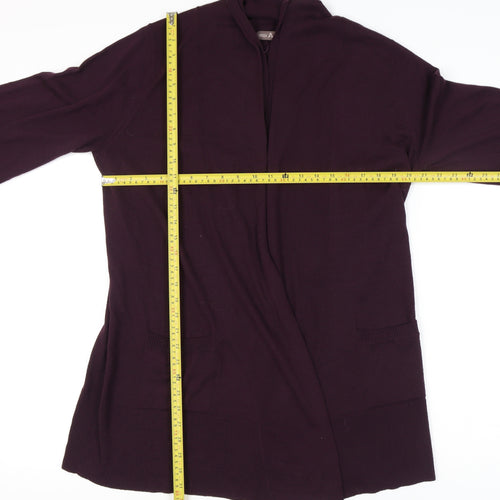 Marks and Spencer Women's Purple Open Front Cardigan Size 18